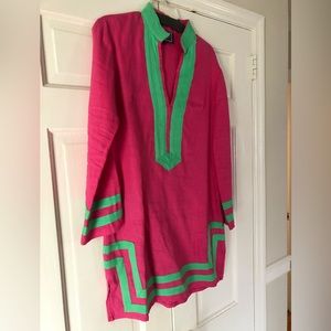 Linen Sable to Sable Tunic